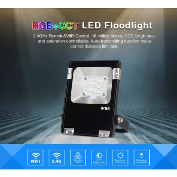 Naświetlacz LED 10W RGB+CCT + pilot FUT088