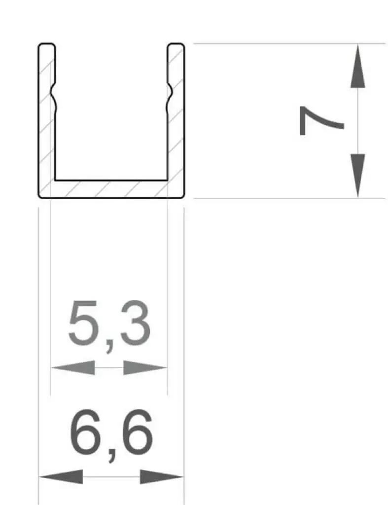 Profil LED P4-4 