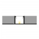 Profil LED P17-1 1m aluminium anodowane