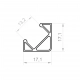 Profil LED P3-1 1m anodowany