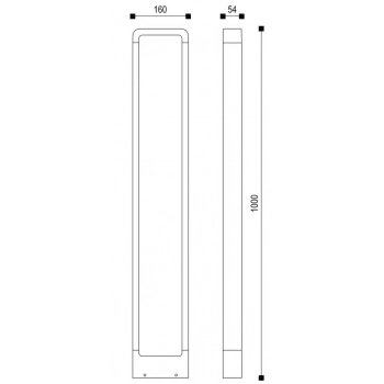 Reno lampa stojąca 420760142 LED 4,5W 450lm 3000K IP54 antracyt