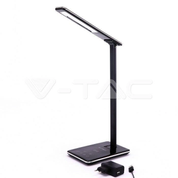 Lampka biurkowa LED 4W 500lm 2700K-6400K 3W1 indukcja zmiana barwy czarna VT-7405