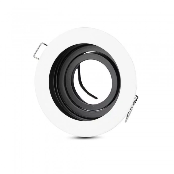 Oczko aluminiowe GU10 okrągłe biała, czarna VT-781