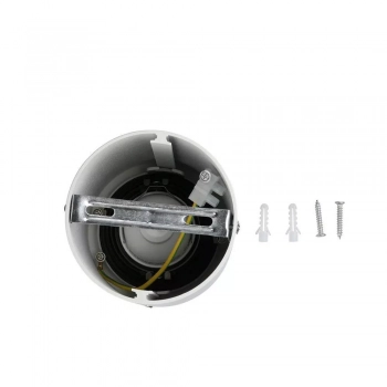 Oprawa aluminiowa GU10 okrągła natynkowa tuba biała+czarny 142x100 VT-796