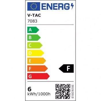 Oprawa ścienna kinkiet okrągły regulowany góra-dół LED 6W 660lm 3000K IP65 biały VT-756