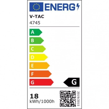 Panel kwadratowy 145x145mm LED 18W 1260lm 6000K szklany VT-1881G