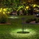 Słupek ogrodowy 70cm VT-907 LED 7W 420lm 6400K 2w1 czarny