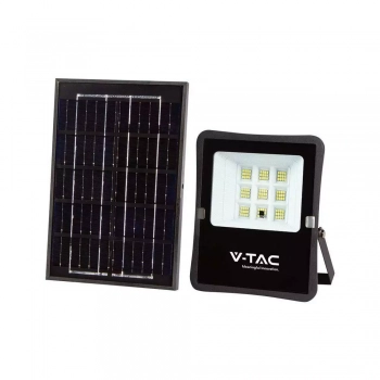 Naświetlacz solarny VT-55050 LED 6W 400lm 4000K z pilotem V-TAC