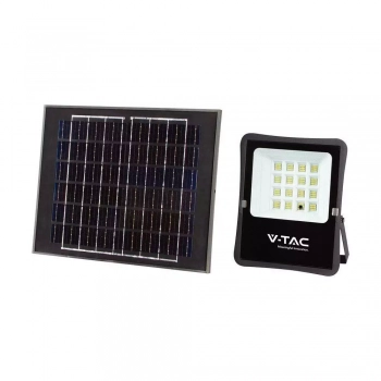Naświetlacz solarny VT-55100 LED 12W 1200lm 6400K z pilotem V-TAC