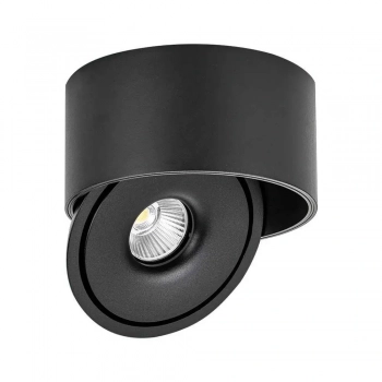 V-TAC oprawa sufitowa uchylna Ø 178 mm LED COB 28 W 2500 lm CCT CRI90+ czarna VT-2833