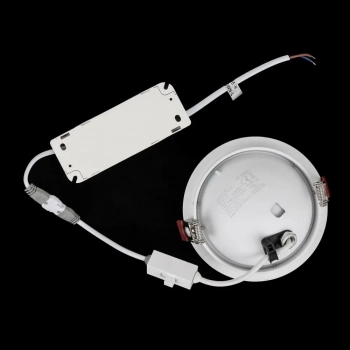 Oczko wbudowywane uchylne Ø200mm LED COB 30W 2500lm CCT CRI90+ białe VT-2532