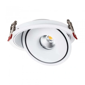 V-TAC Oczko wbudowywane uchylne Ø 200 mm LED COB 30 W 2500 lm CCT CRI90+ białe VT-2532