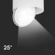 Oprawa sufitowa uchylna Ø178mm LED COB 28W 2500lm CCT CRI90+ biała VT-2833