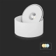 Oprawa sufitowa uchylna Ø178mm LED COB 28W 2500lm CCT CRI90+ biała VT-2833
