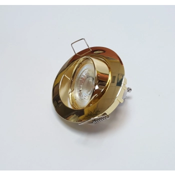 Oprawka wbudowywana regulowana DL-5 MR16 50W GU5,3 złota