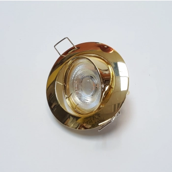 Oprawka wbudowywana regulowana DL-5 MR16 50W GU5,3 złota