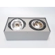 SQUARES oprawa sufitowa 2xES111 GU10 230V srebrnoszara