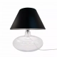 Adana Transparent lampka stołowa E27 czarna