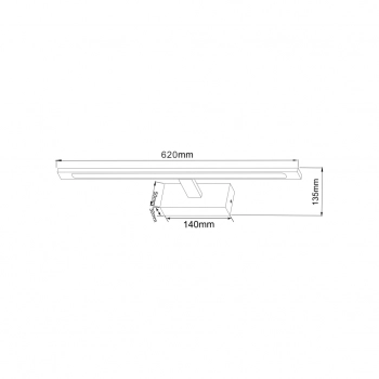 Alter kinkiet LED 20W 2400lm 4000K 003064-027175 czarny