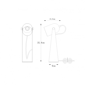 Aries lampka biurkowa 1xE27 003064-026036 czarna, złota