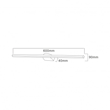 Arvi kinkiet LED 20W 2400lm 4000K 003064-027185 czarny