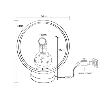 Astronauta lampka stołowa LED 4W 150lm 3000K 003064-027638