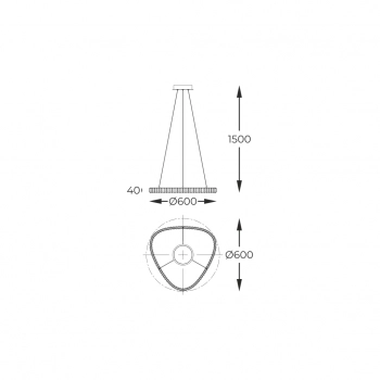 Athesa lampa wisząca LED 26W 3000lm 2700-6000K 003064-028413