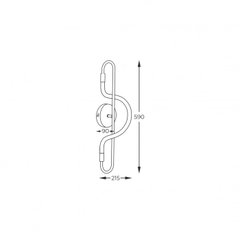 Balbo kinkiet LED 10W 870lm 3000K 4000K 6000K 003064-028650