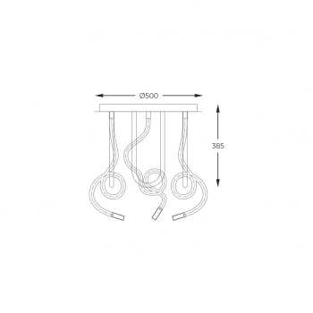 Balbo lampa sufitowa LED 45W 3850lm 3000K 4000K 6000K 003064-028653