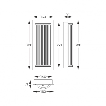 Cally kinkiet LED 15W 1700lm 2700-6000K 003064-028418