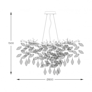 Cindy lampa wisząca 10xG9 LED 003064-026705 chrom