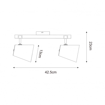 Elti lampa sufitowa 2xE27 003064-027533