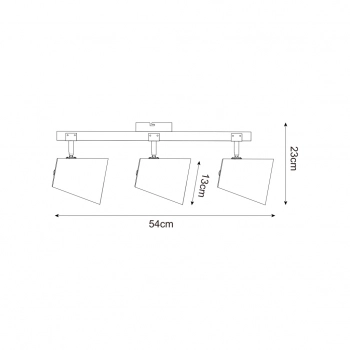 Elti lampa sufitowa 3xE27 003064-027534