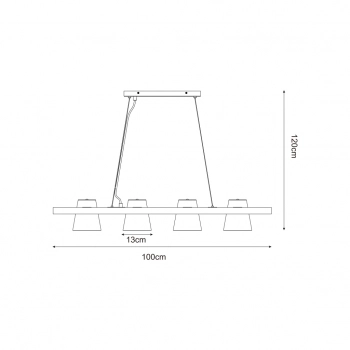 Elti lampa wisząca 4xE27 003064-027531