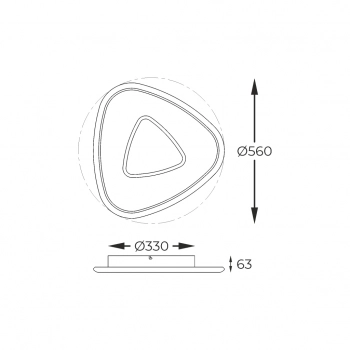 Getafe lampa sufitowa LED 27W 3100lm 3000K 003064-028428