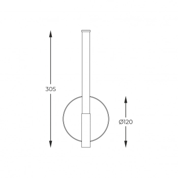 Lautaro kinkiet LED 3W 300lm 3000K 003064-028071