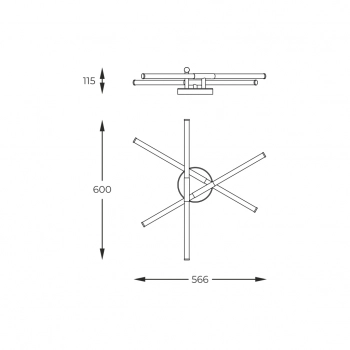 Lautaro lampa sufitowa LED 18W 1800lm 3000K 003064-028070