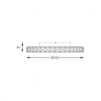 Muriel lampa sufitowa LED 34W 4000lm 3000K 003064-026689 złota, biała