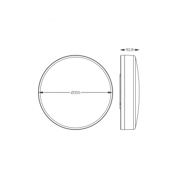 Nolan lampa sufitowa LED 17W 1800lm 2700K 003064-028068