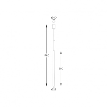 Nova lampa wisząca 1xG9 003064-025616 złota