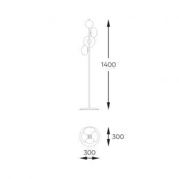 Omi lampa podłogowa 4xG9 LED 133867-028002