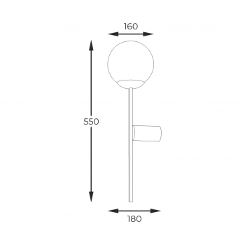 Orbit kinkiet 1xE27 002177-026161 czarny