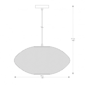 Orion lampa wisząca 1xE27 003064-026048 złota