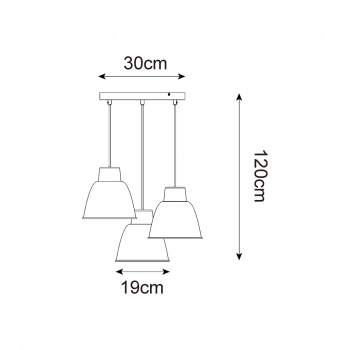 Orlo lampa wisząca 3xE27 003064-027537