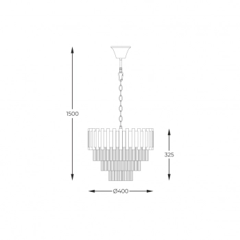 Prima lampa wisząca 4xE14 003064-026659 złota