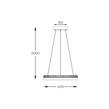 Regi lampa wisząca LED 30W 1540lm 3000K 4000K 5000K 003064-027931