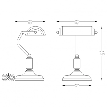 Roma lampka biurkowa 1xE27 003064-025590 złota