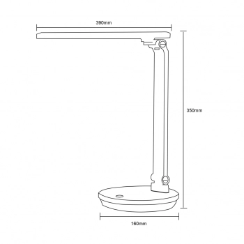 SM-542-BL lampka biurkowa LED 5W 250lm 3000-6000K 003064-030037