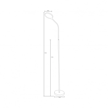 SM-609-BL lampa podłogowa LED 10W 500lm 3000-6000K 003064-030044