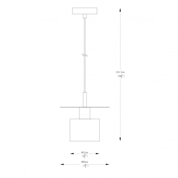 Sarda lampa wisząca 1xE27 003064-025614 złota